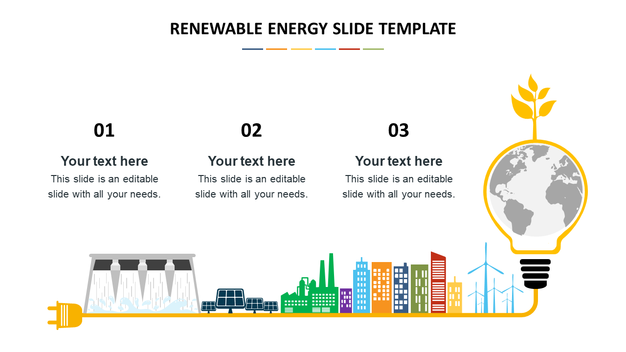 Ravishing Renewable Energy Slides Template presentation